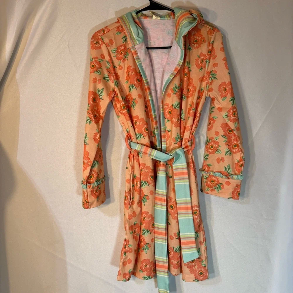 Matilda Jane Dream Chasers Winding Down Hooded Robe Cottagecore Size L (12-14)